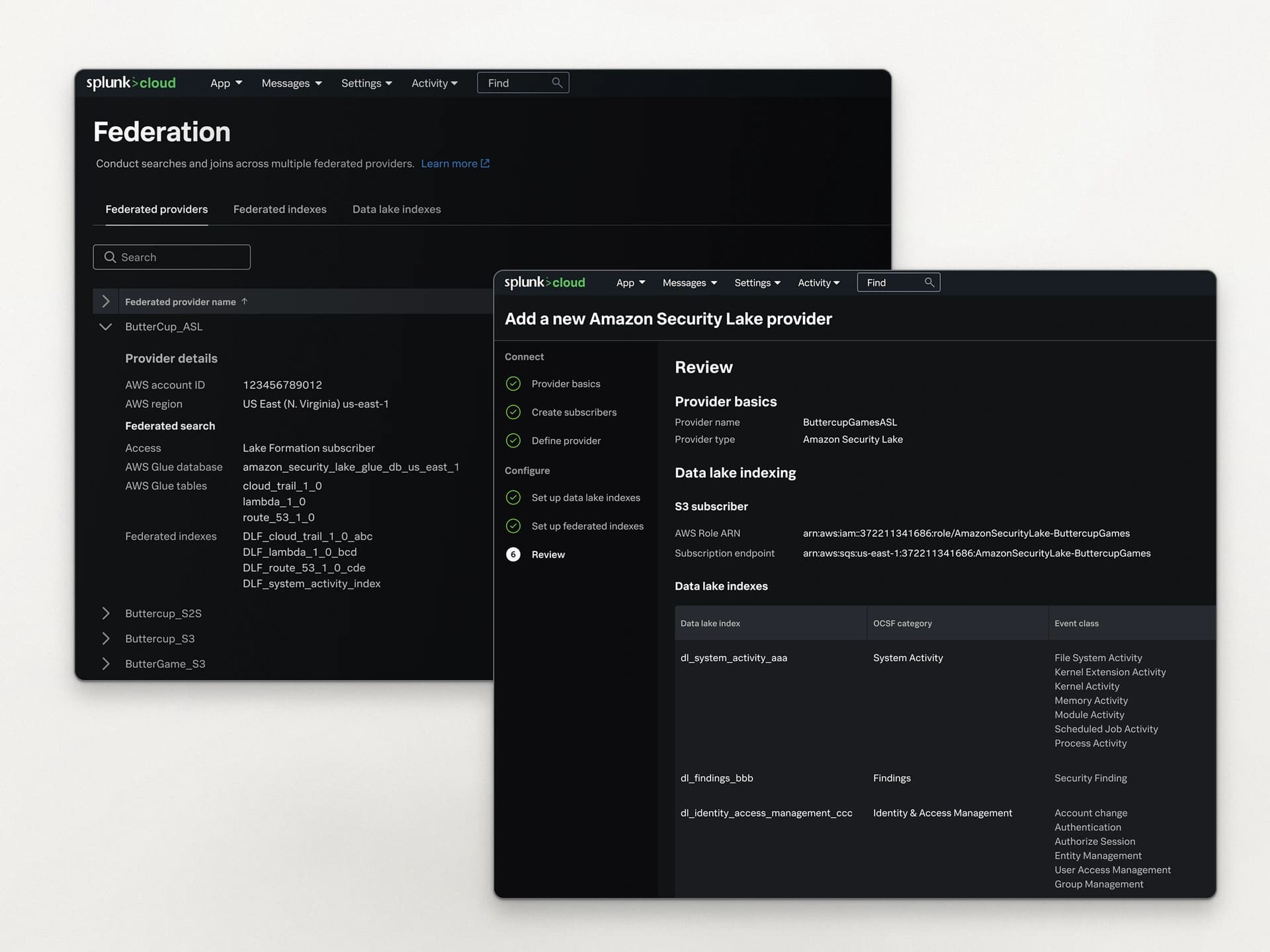 The first handshake with security data